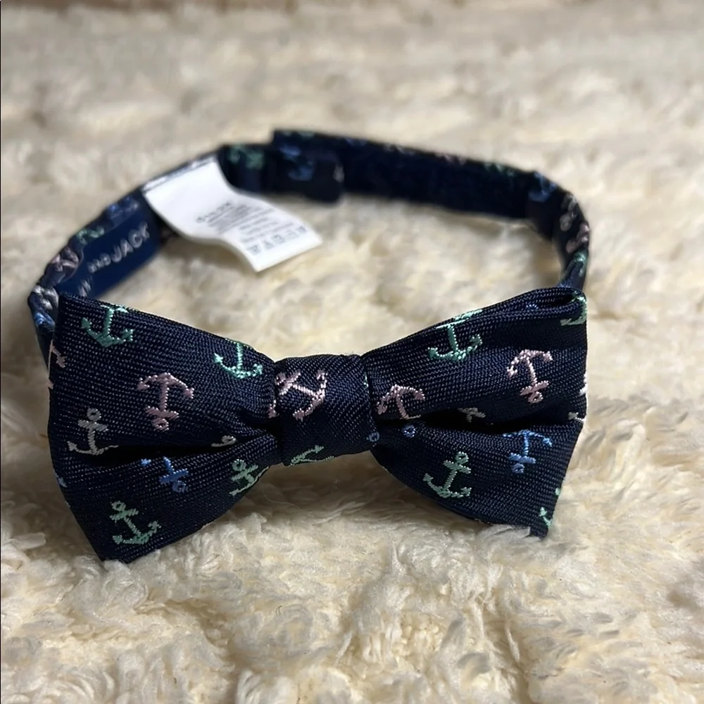 Janie and Jack Blue and Pink Nautical Bow Tie